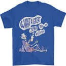 Year to Do Nothing Retired Lazy Sabbatical Mens T-Shirt 100% Cotton Royal Blue