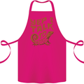 Yep I Talk To Lizards Chameleons Cotton Apron 100% Organic Pink