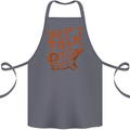Yep I Talk To Lizards Chameleons Cotton Apron 100% Organic Steel