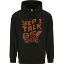 Yep I Talk To Lizards Chameleons Mens 80% Cotton Hoodie Black