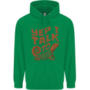 Yep I Talk To Lizards Chameleons Mens 80% Cotton Hoodie Irish Green