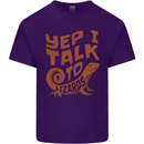 Yep I Talk To Lizards Chameleons Mens Cotton T-Shirt Tee Top Purple