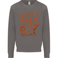 Yep I Talk To Lizards Chameleons Mens Sweatshirt Jumper Charcoal