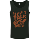 Yep I Talk To Lizards Chameleons Mens Vest Tank Top Black