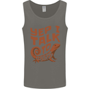 Yep I Talk To Lizards Chameleons Mens Vest Tank Top Charcoal