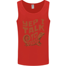 Yep I Talk To Lizards Chameleons Mens Vest Tank Top Red