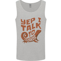 Yep I Talk To Lizards Chameleons Mens Vest Tank Top Sports Grey