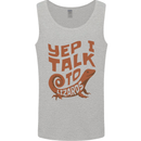 Yep I Talk To Lizards Chameleons Mens Vest Tank Top Sports Grey