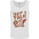Yep I Talk To Lizards Chameleons Mens Vest Tank Top White