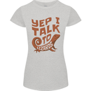 Yep I Talk To Lizards Chameleons Womens Petite Cut T-Shirt Sports Grey