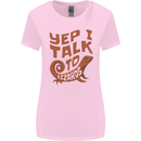 Yep I Talk To Lizards Chameleons Womens Wider Cut T-Shirt Light Pink