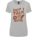 Yep I Talk To Lizards Chameleons Womens Wider Cut T-Shirt Sports Grey