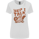 Yep I Talk To Lizards Chameleons Womens Wider Cut T-Shirt White