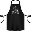 Yeti Biker Motorbike Motorcycle Bigfoot Cotton Apron 100% Organic Black