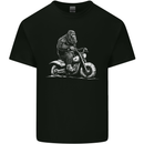 Yeti Biker Motorbike Motorcycle Bigfoot Kids T-Shirt Childrens Black