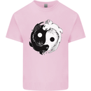 Yin Yang Axolotl Kids T-Shirt Childrens Light Pink