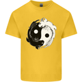 Yin Yang Axolotl Kids T-Shirt Childrens Yellow