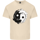 Yin Yang Axolotl Mens Cotton T-Shirt Tee Top Natural