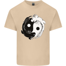 Yin Yang Axolotl Mens Cotton T-Shirt Tee Top Sand