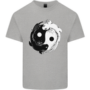 Yin Yang Axolotl Mens Cotton T-Shirt Tee Top Sports Grey