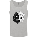 Yin Yang Axolotl Mens Vest Tank Top Sports Grey