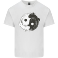 Yin Yang Axolottl Kids T-Shirt Childrens White