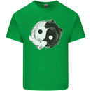 Yin Yang Axolottl Mens Cotton T-Shirt Tee Top Irish Green