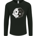 Yin Yang Axolottl Mens Long Sleeve T-Shirt Black