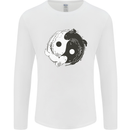 Yin Yang Axolottl Mens Long Sleeve T-Shirt White