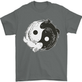 Yin Yang Axolottl Mens T-Shirt 100% Cotton Charcoal