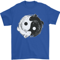 Yin Yang Axolottl Mens T-Shirt 100% Cotton Royal Blue