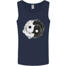 Yin Yang Axolottl Mens Vest Tank Top Navy Blue