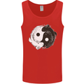 Yin Yang Axolottl Mens Vest Tank Top Red