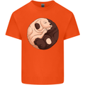 Yin Yang Dogs Kids T-Shirt Childrens Orange