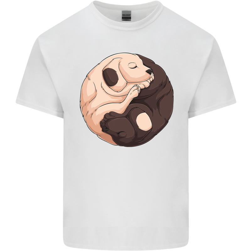 Yin Yang Dogs Kids T-Shirt Childrens White