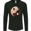 Yin Yang Dogs Mens Long Sleeve T-Shirt Black