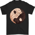 Yin Yang Dogs Mens T-Shirt 100% Cotton Black