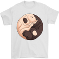 Yin Yang Dogs Mens T-Shirt 100% Cotton White