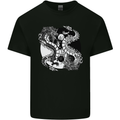 Yin Yang Dragons Mens Cotton T-Shirt Tee Top Black