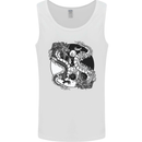 Yin Yang Dragons Mens Vest Tank Top White