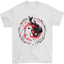 Yin Yang Koi Carp Mens T-Shirt 100% Cotton White