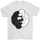 Yin Yang Poodle Dog Mens T-Shirt 100% Cotton White
