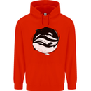 Ying Yan Orca Killer Whale Childrens Kids Hoodie Bright Red