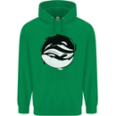Ying Yan Orca Killer Whale Childrens Kids Hoodie Irish Green