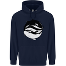 Ying Yan Orca Killer Whale Childrens Kids Hoodie Navy Blue