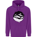 Ying Yan Orca Killer Whale Childrens Kids Hoodie Purple