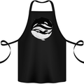 Ying Yan Orca Killer Whale Cotton Apron 100% Organic Black