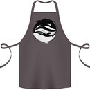 Ying Yan Orca Killer Whale Cotton Apron 100% Organic Dark Grey