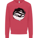 Ying Yan Orca Killer Whale Kids Sweatshirt Jumper Heliconia