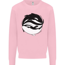 Ying Yan Orca Killer Whale Kids Sweatshirt Jumper Light Pink